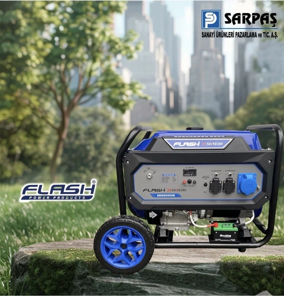 Flash Shineray Srge 9500E Benzinli Jeneratör 8.0 Kw ürün görseli 1