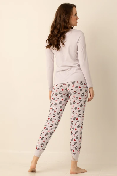 DoReMi Pamuklu Bayan Pijama Takımı - Resim 12