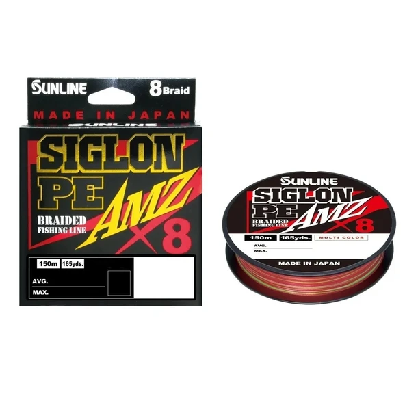 Sunline Siglon Amz 8x 150m Multicolor İp - Örgü Misina  1.0 Pe - 0.171 mm - 5.5 Kg ürün görseli 1