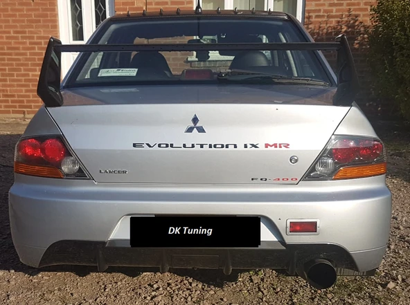 DK Tuning Lancer Evolution 9 Bagaj Siyah Yazı Logo Arma - Resim 2
