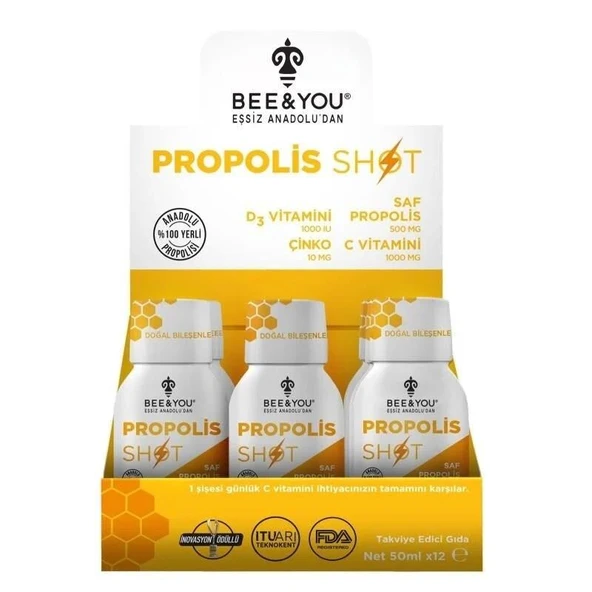 Bee & You Propolis PhenoliX 50ml x 12 Shot ürün görseli 1