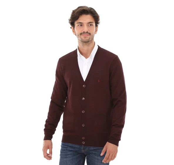 52216 SANFA V YAKA TRİKO CEKET - Resim 9