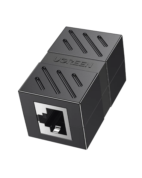 UGREEN RJ45 Cat6 Cat7 Cat8 Ethernet Kablo Uzatma Aparatı Siyah, 20390 ürün görseli 1