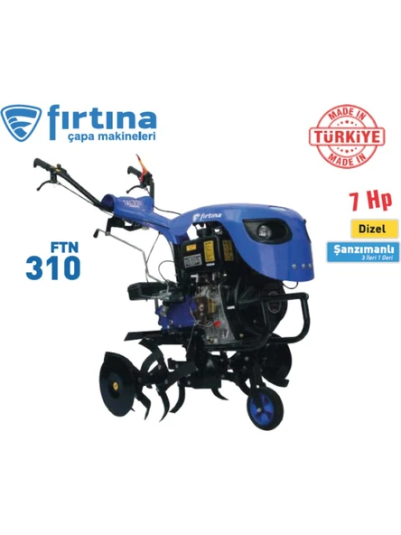 Fırtına FTN-310 Dizel Ipli 7 HP Çapalama Makinesi ürün görseli 1