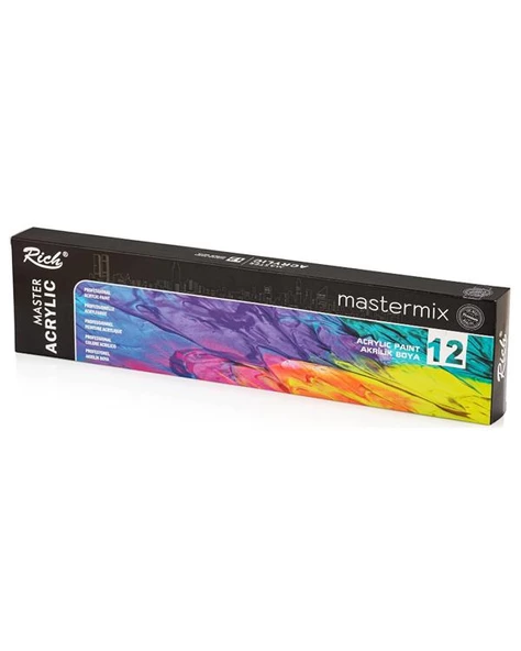 Rich Master Akrilik Boya Mastermix 12x60cc ürün görseli 1