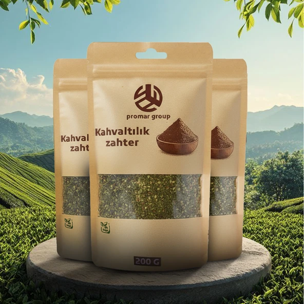 PROMAR DOĞAL KAHVALTILIK YEŞİL ZAHTER 200 GR X3 ADET ürün görseli 1