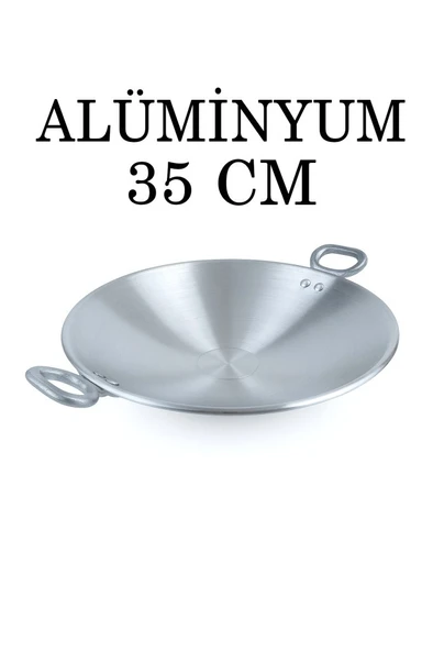 Alüminyum Eloksallı 35cm Kalın Sac Kavurma ve Gözleme Sote Tavası ürün görseli 1