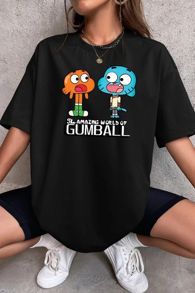 Unisex Gumball Baskılı Kısa Kol T-shirt ürün görseli 1