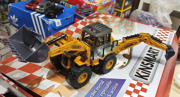 Oyuncak Model Metal Kepçe Dozer Excavatör Buldozer 30 cm Ön ve Arka Hareketli Kırılmaz Kepçe ürün görseli 1