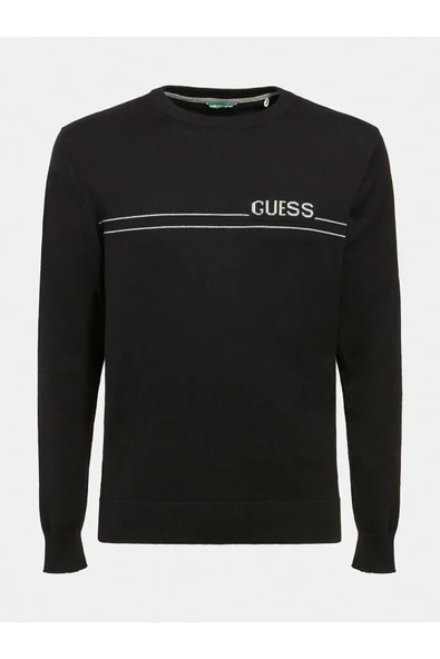 Guess Ls Erkek Triko Siyah - Resim 4