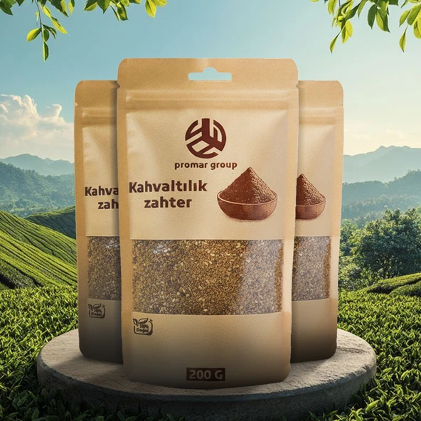 PROMAR DOĞAL KAHVALTILIK ZAHTER 200 GR x3 ADET ürün görseli 1