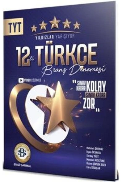 Yıldızlar TYT Türkçe 12 li Deneme ürün görseli 1