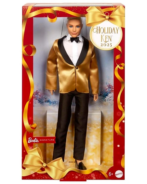 Barbie Ken 2025 Mutlu Yıllar Bebeği JGK55 ürün görseli 1