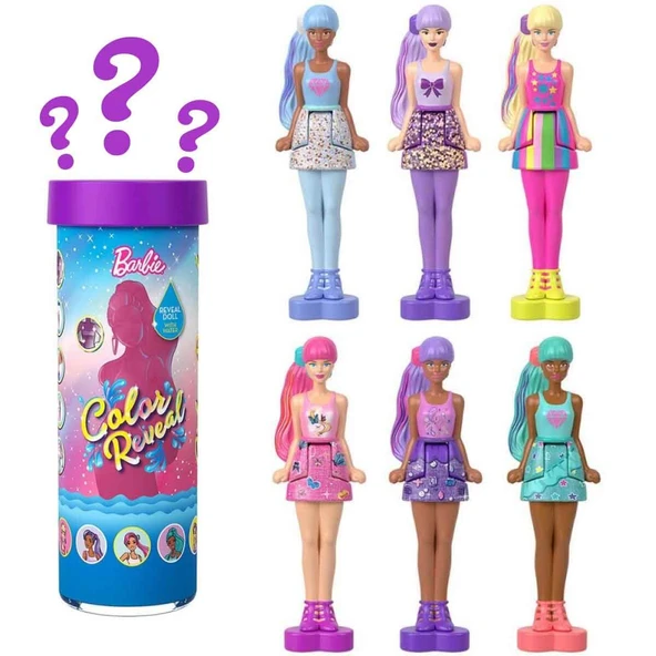 Barbie Mini BarbieLand Color Reveal Bebek Sürpriz Paket HYF28 ürün görseli 1