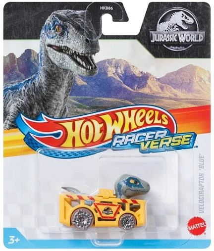 Hot Wheels RacerVerse Jurassic World Velociraptor Blue HRT35 ürün görseli 1