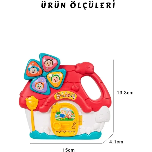 Işıklı ve Müzikli Ev Bebek Piyanosu ürün görseli 1