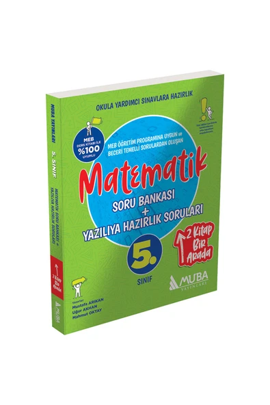 0516 - 5. Sınıf Matematik Soru Bankası + Yazılıya Hazırlık Soruları 2'Si 1 Arada ürün görseli 1
