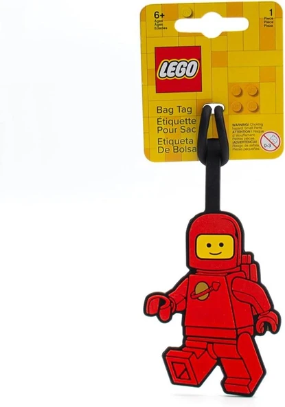 Lego Spaceman Silicone Bag Tag - Red 53498 ürün görseli 1