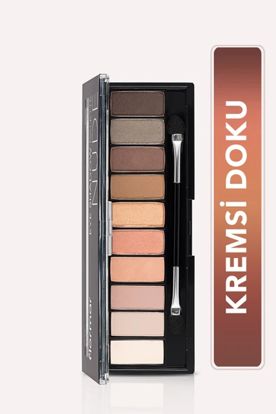 Flormar 10'lu Far Paleti (AÇIK NUDE VE TOPRAK TONLARI) - Eyeshadow Palette - 001 Nude ürün görseli 1