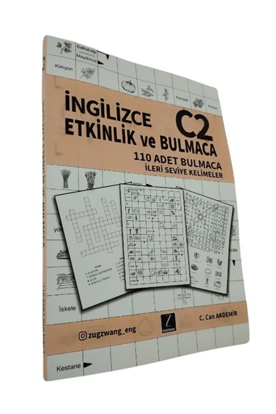 ZUGZWANG İngilizce Etkinlik ve Bulmaca C2 - İngilizce Kelime Öğreten Bulmaca Kitabı ürün görseli 1