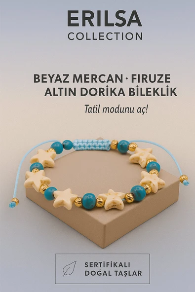 Sertifikalı Yıldız Model Dorika Enerji Firuze Taşı Bileklik – Hayata Canlılık Kat Enerjini Yükselt ürün görseli 1