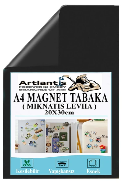 A4 Magnet Tabaka 1 Adet Manyetik Mıknatıs Levha 20x30 cm Esnek Kaliteli Foto Magnet Fotoğraf Resim Metal Yüzeye Yapışma ürün görseli 1