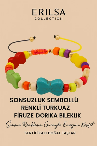 Sertifikalı Sonsuzluk Renkli Turkuaz Firuze Taşı Bileklik – Sonsuz Enerjini Hisset, Ruhunu Yenile! ürün görseli 1