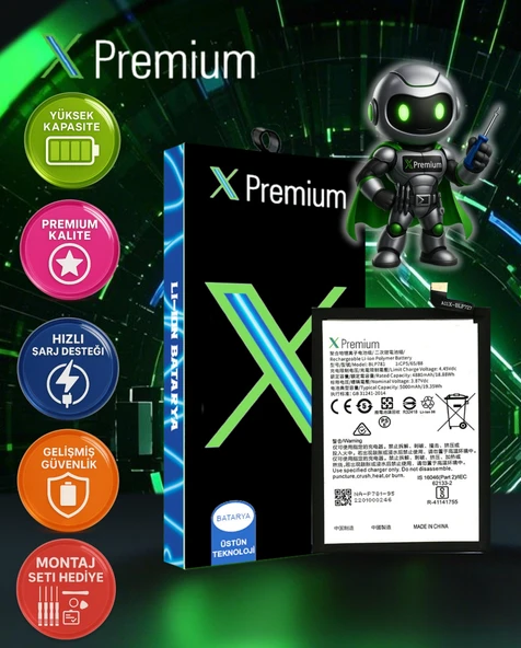 Oppo A72 Uyumlu Batarya Xpremium Pil Süper Yüksek Kalite 5000 mAh BLP781 ürün görseli 1