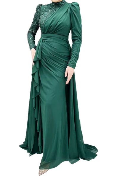 4796 HENNİN ABİYE ELBİSE - Resim 3