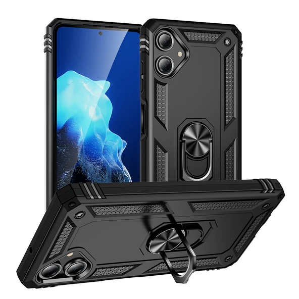 Gpack Samsung Galaxy A06 uyumlu Kılıf Vega Sert Silikon Tank Standlı Yüzüklü Mıknatıslı ürün görseli 1
