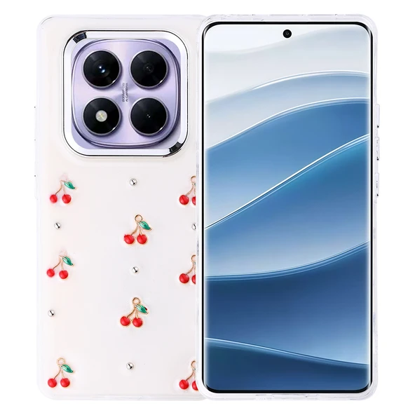 Gpack Xiaomi Redmi Note 14 Pro Plus uyumlu Kılıf Kenarlar Airbagli Simli Şeffaf Kutup Kapak ürün görseli 1