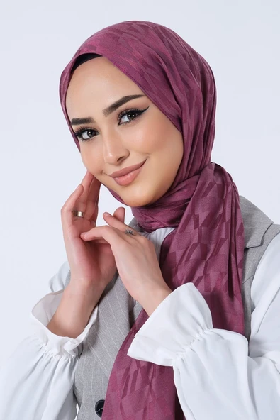 1249 HAREM ESİLA JAKAR EŞARP - Resim 8