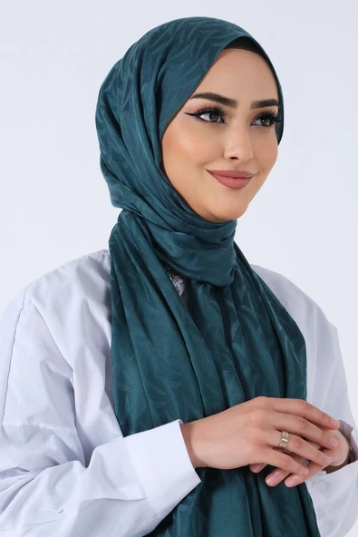 1247 HAREM ELA JAKAR EŞARP - Resim 9