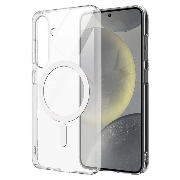 Gpack Samsung Galaxy S25 FE uyumlu Kılıf Magsafeli Tek Kamera Çerçeveli Porto Şeffaf ürün görseli 1