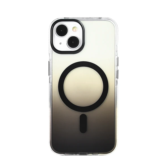 Gpack iPhone 14 uyumlu Kılıf Toros M-Safe Şarj Özellikli Transparan Renk Geçişli Silikon ürün görseli 1