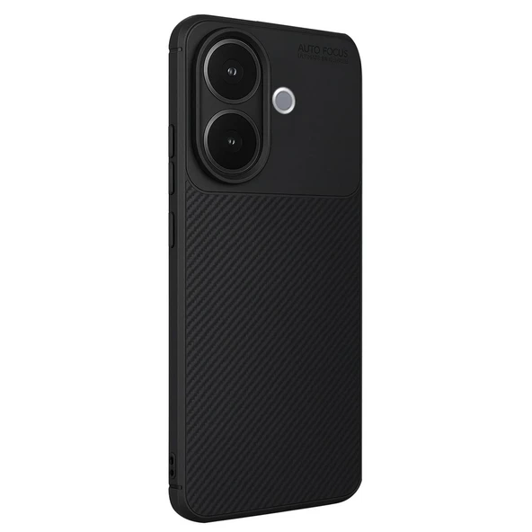 Gpack Vivo V60 Lite uyumlu Kılıf Negro Karbon Görünümlü Silikon ürün görseli 1