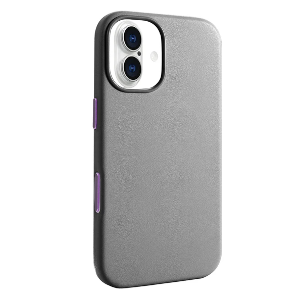 Gpack iPhone 17 uyumlu Kılıf Kupra Deri Görünümlü M-safe Şarj Özellikli ürün görseli 1
