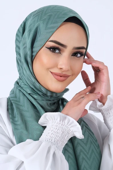 1253 HAREM LİNO JAKAR EŞARP - Resim 10