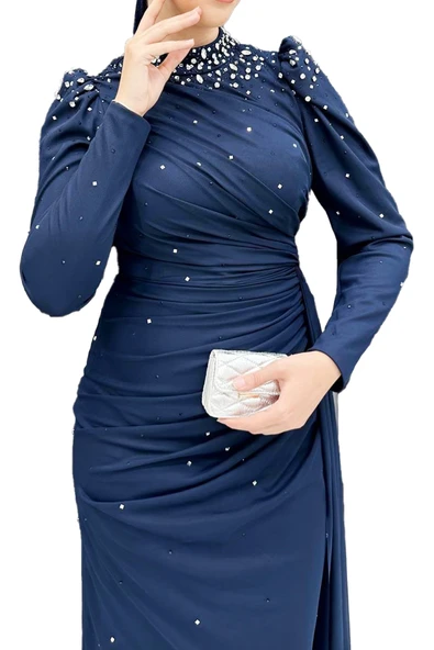 4847 HENNİN ABİYE ELBİSE - Resim 8