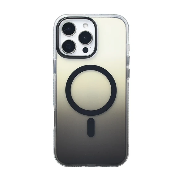 Gpack iPhone 16 Pro Max uyumlu Kılıf Toros M-Safe Şarj Özellikli Transparan Renk Geçişli Silikon ürün görseli 1
