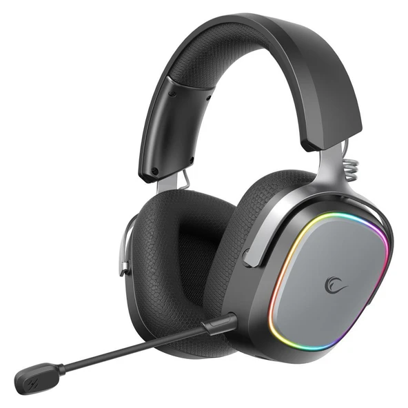 Rampage RETSU Siyah/Gri Kablosuz 2.4G+ Bluetooth Kumaş ve Deri Protein Earpad Mikrofonlu Oyuncu Kulaklığı ürün görseli 1