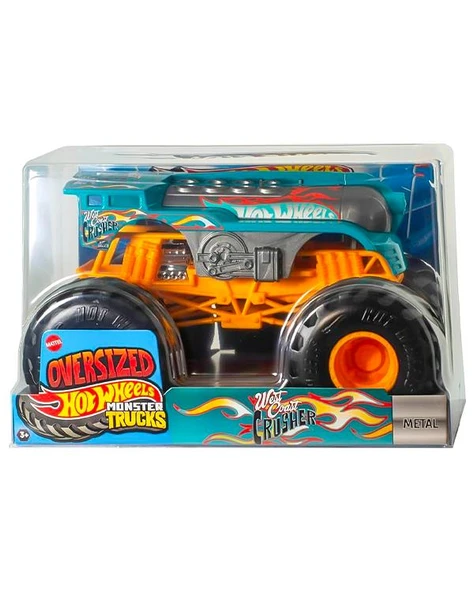Hot Wheels Monster Trucks Oversized West Coast Crusher Metal Araç JDR12 ürün görseli 1