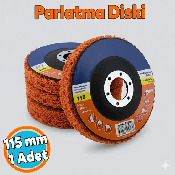 Parlatma Diski Turuncu 115 mm Ahşap Metal Döküm Yüzeyler İçin Pas Boya Sökücü Flap Disk ürün görseli 1