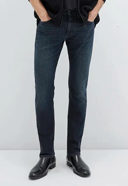 Mavi 0042287868 Jake Lux Black Puslu Vintage Koyu Mavi Jean Pantolon Erkek Kot Pantolon ürün görseli 1