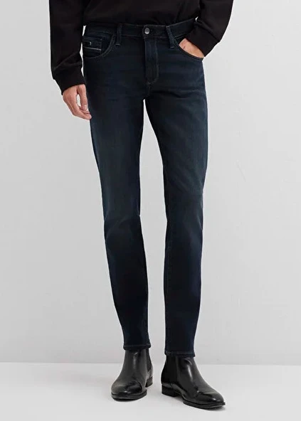 Mavi 0042426976 James Mavi Black Puslu Mürekkep Mavi Jean Pantolon Erkek Kot Pantolon ürün görseli 1
