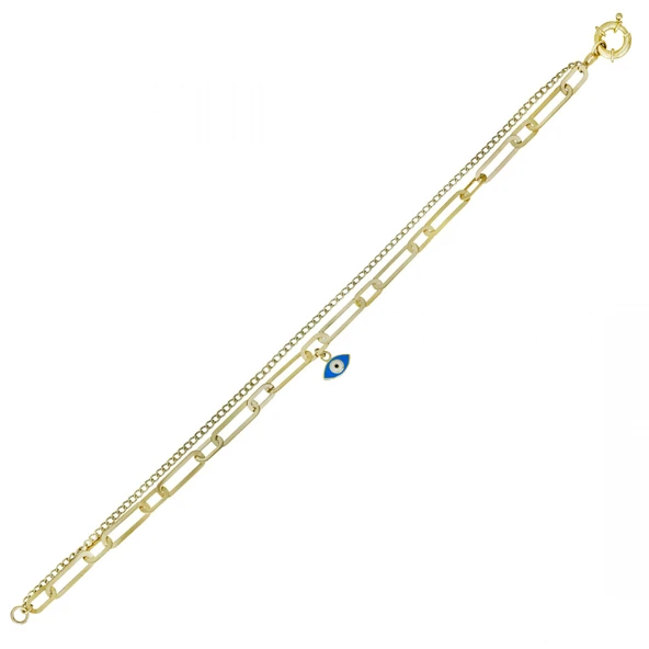 Altın Nazar Boncuklu Bileklik T075893 ürün görseli 1