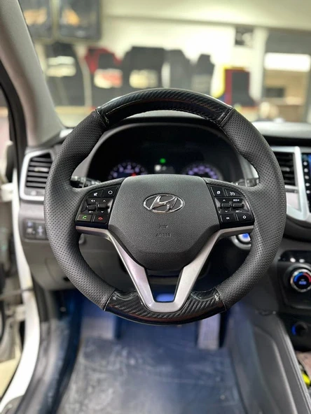 Hyundai Tucson 2016 2020 Araca Özel Direksiyon Kılıfı AÇIKLAMIMIZI OKUYUNUZ! ürün görseli 1