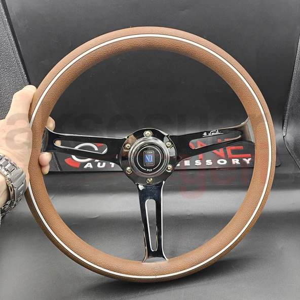 Nardi Poliüretan Direksiyon 35cm-Çelik Gövde-Ojinal 1. Sınıf Premium Direksiyon ürün görseli 1