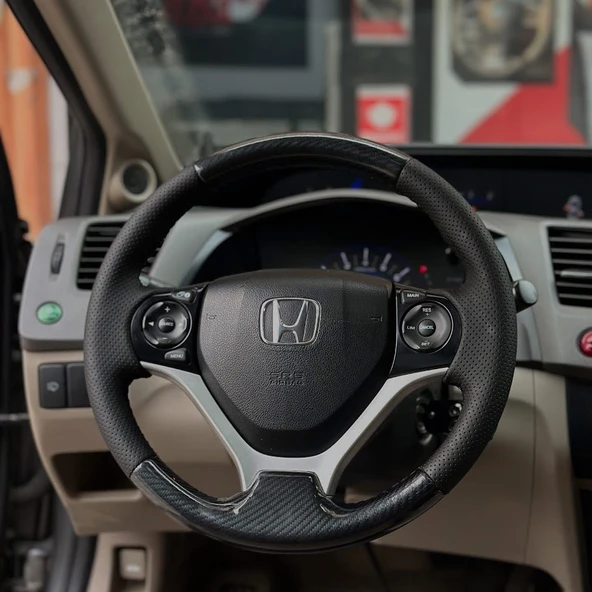 Honda Civic Fb7 Araca Özel Direksiyon Kılıfı AÇIKLAMIMIZI OKUYUNUZ! ürün görseli 1