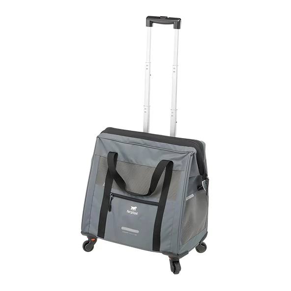 Ferplast Voyager 450 Tekerlekli Evcil Hayvan Taşıma Çantası Gri 46x26x48cm ürün görseli 1